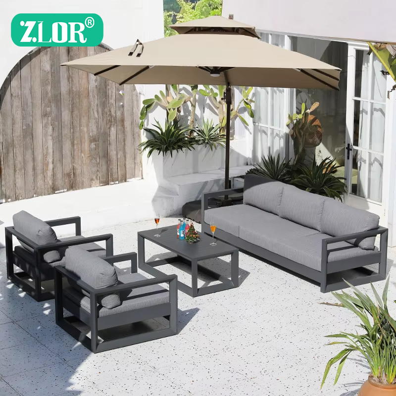 Outdoor Furniture Luxury - 럭셔리 알루미늄 야외 소파 세트 정원