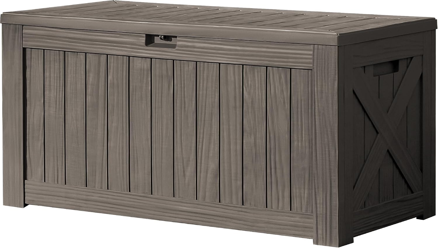 Outdoor Furniture Wood - 120갤런 대형 데크 박스 야외 보관
