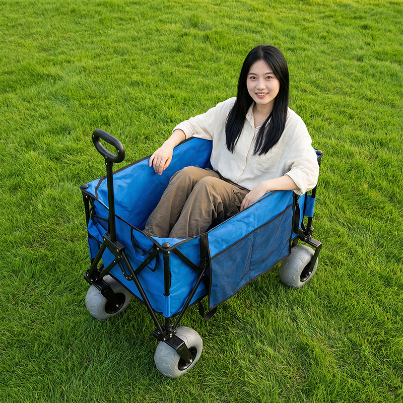 접이식 금속 비치 웨건, 빠른 분리형 회전식 풍선 바퀴 - Outdoor Furniture Metal 리뷰 및 가격
