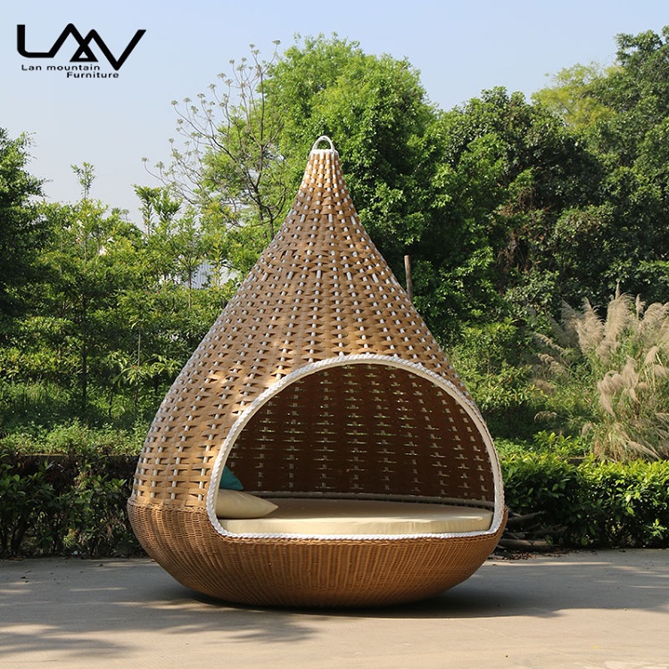 현대식 정원 가구 호텔 수영장 해변 위커 새 둥지 모양 - Outdoor Daybed Furniture 리뷰 및 가격