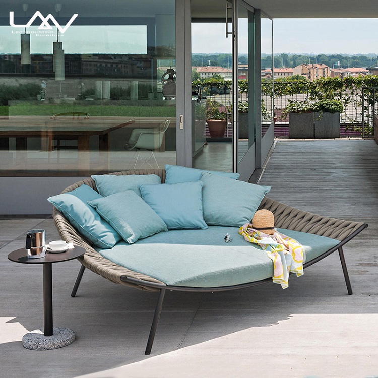 현대적인 야외 정원용 로프 직조 데이베드 가구 호텔 파 - Outdoor Daybed Furniture 리뷰 및 가격
