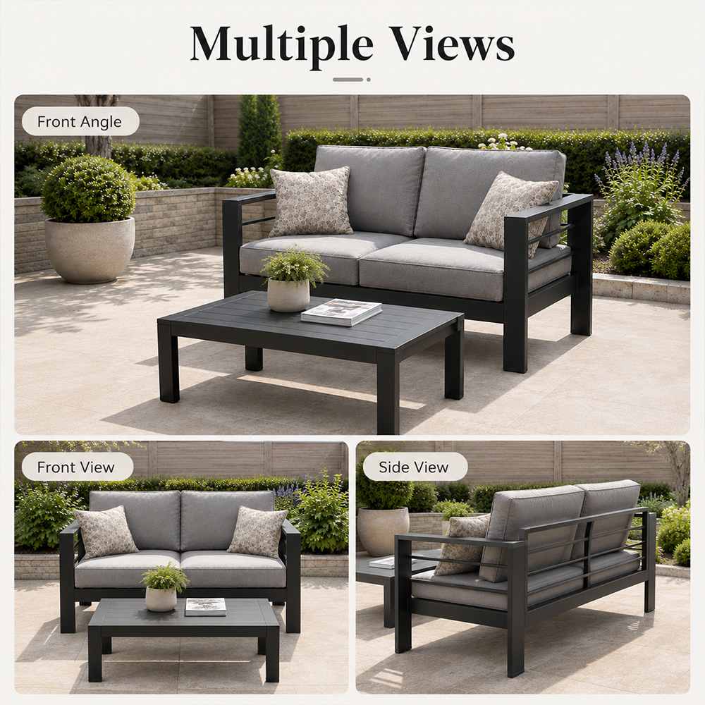 현대적인 고급 알루미늄 야외 파티오 소파 정원 가구 세 - Outdoor Furniture Luxury 리뷰 및 가격